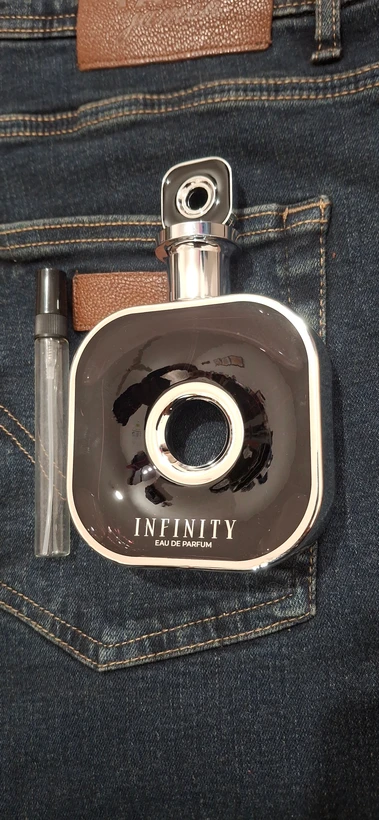 دکانت 10میل ادکلن برند آرماف مدل اینفینیتی سیلور Armaf Infinity رایحه ایو سن لورن لهوم اولتایم ‌